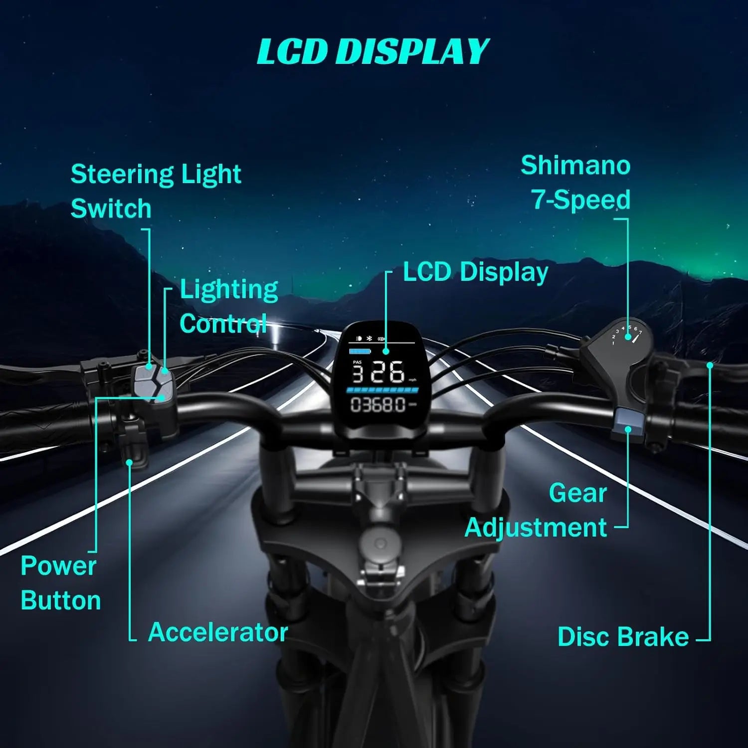 TST R002S 1500W Electric Bike For All Terrains Range Included
