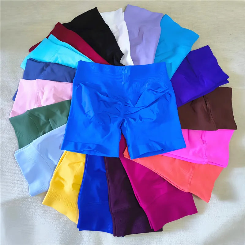LEDP Seamless Gym Running Shorts For Women Biker Yoga Athleisure