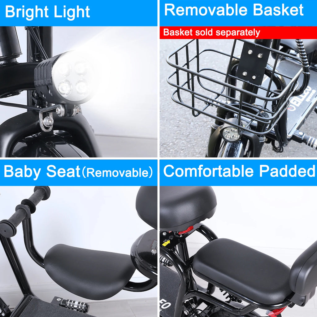 EILLEO SPACEWALK 36V Electric Scooter For Adults With Three Seats